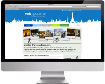 Visuel du site Paris cyclable tour : Agence de voyage