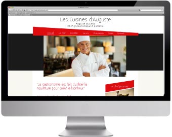 Visuel du site Les Cuisines d'Auguste