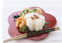 plat japonais, riz et ses légumes
