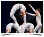 Cirque du rêve numéro de souplesse et acrobatie, création artistique